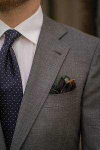 Marynarka garniturowa Morgan szara wełniana - Zack Roman