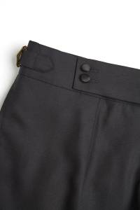 Smoking London czarny wełniany jedwabny - Zack Roman