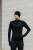 Longsleeve sportowy z wełny merino, czarny, 195 - w plenerze
