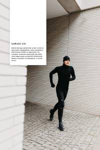 Longsleeve sportowy merino czarny 195g - Zack Roman