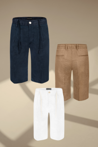 Szorty lniane białe - Zack Roman