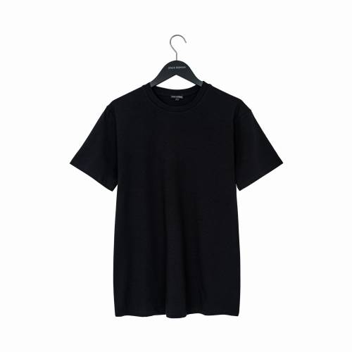 T-shirt Zack, bawełniany, czarny - na wieszaku