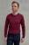 Sweter warkoczowy wełniany, cashwool, bordowy