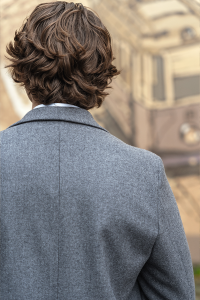 Płaszcz Dyplomatka ambasador szara wełniana - Zack Roman