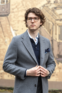 Płaszcz Dyplomatka ambasador szara wełniana - Zack Roman