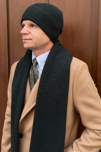 Szalik merino zielony - Zack Roman