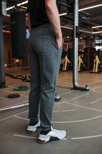 Spodnie dresowe Tony szare bawełna organiczna - Zack Roman