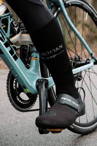 Skarpety sportowe Extra Warm z wełny merino, czarne - na rowerze