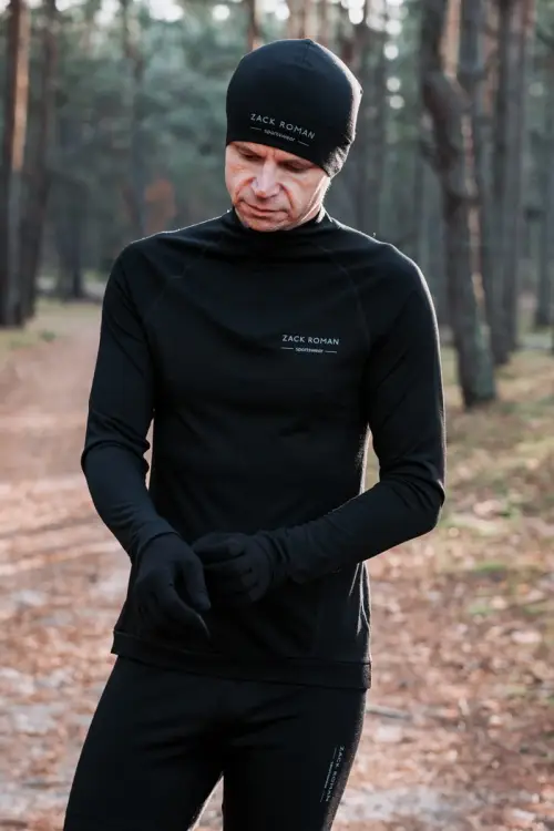 Longsleeve sportowy Expedition Extra Warm z wełny merino, czarny, 283 gr - zdjęcie 7