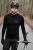 Koszulka kolarska Extra Warm merino czarna 283g - Zack Roman
