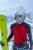 Longsleeve sportowy Expedition Extra Warm z wełny merino, czerwono-czarny, 283 gr - na nartach