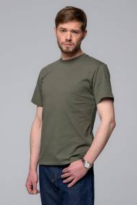 T-shirt Zack bawełniany khaki - Zack Roman