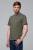 T-shirt Zack, bawełniany, khaki - na modelu, z boku