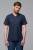 T-shirt V-neck Giro, granatowy - na modelu