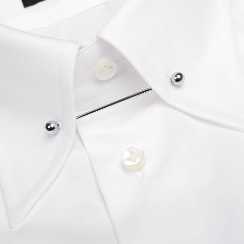 Biała koszula Pin Collar II - Zack Roman
