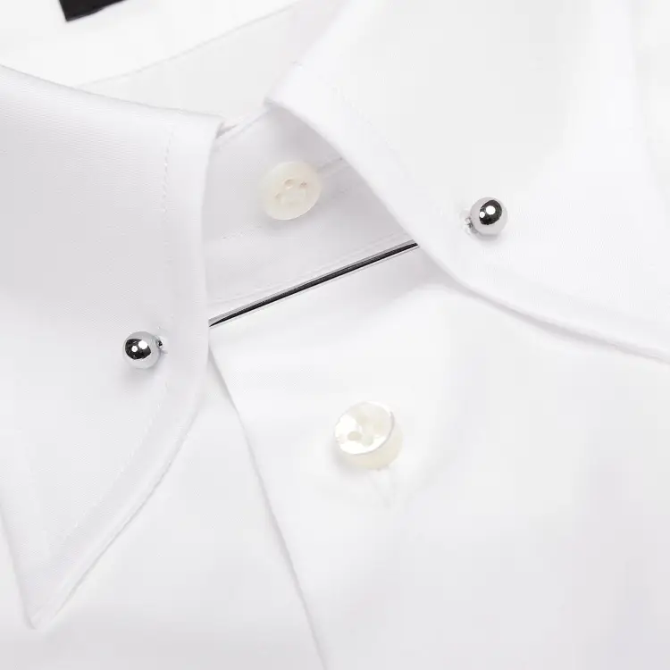 Biała koszula Pin Collar II - Zack Roman
