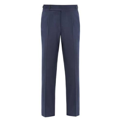 Spodnie garniturowe Gatsby, granatowe, wełniane