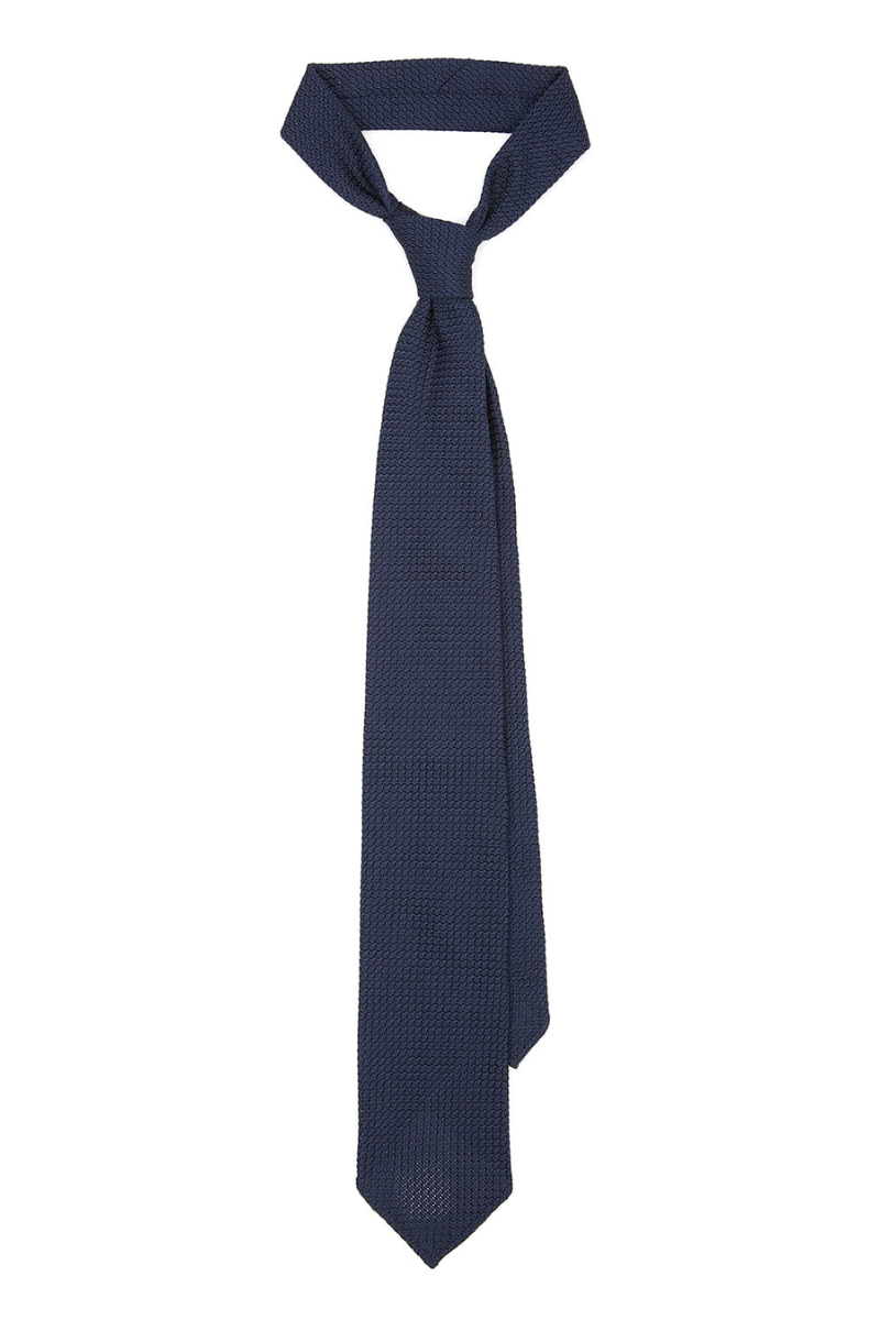 KRAWAT Z GRENADYNY NAVY BLUE