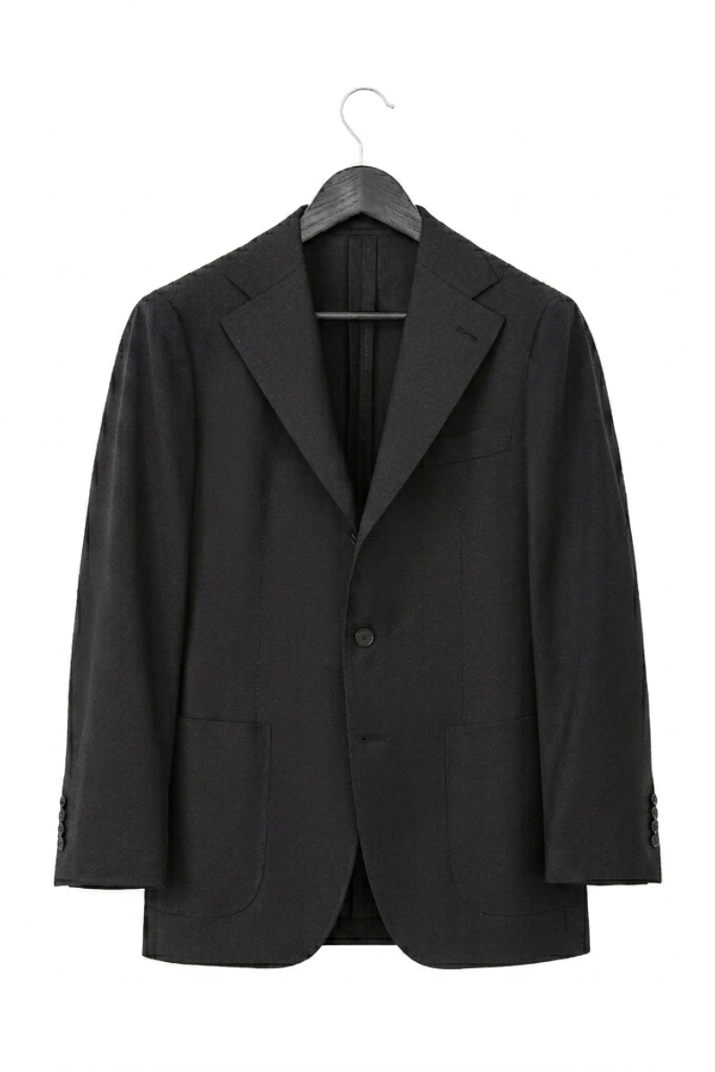 Garnitur Futuro I, granatowy, wełniany