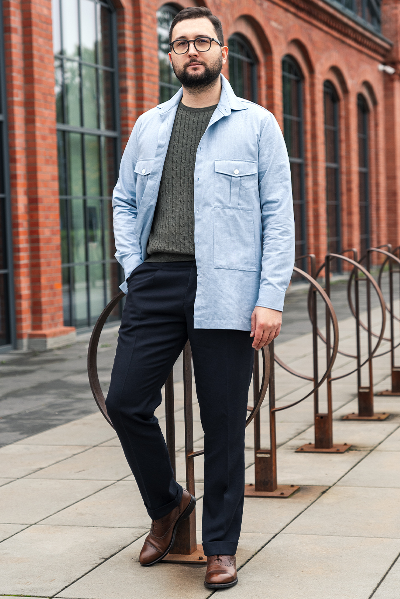 Koszula Overshirt błękitna