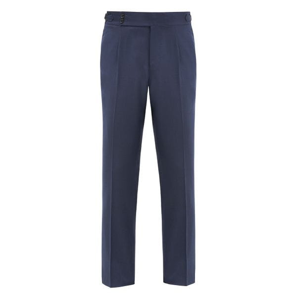 Spodnie garniturowe Gatsby, granatowe, wełniane